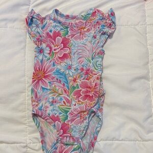 Posh Peanut Pastel Floral Baby Outfit